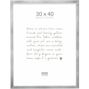 Marco de fotos de madera Deknudt S243D Antiksilber 30x40 cm