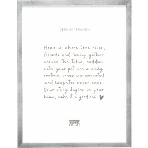 Marco de fotos de madera Deknudt S243D Antiksilber 30x40 cm