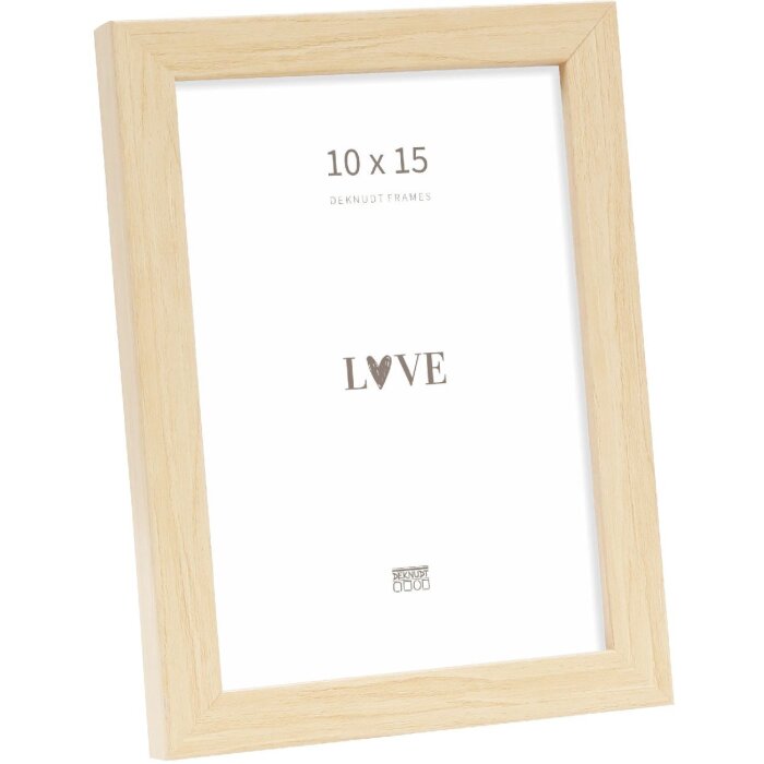Marco de fotos de madera Deknudt S243H1 Natur 10x15 cm