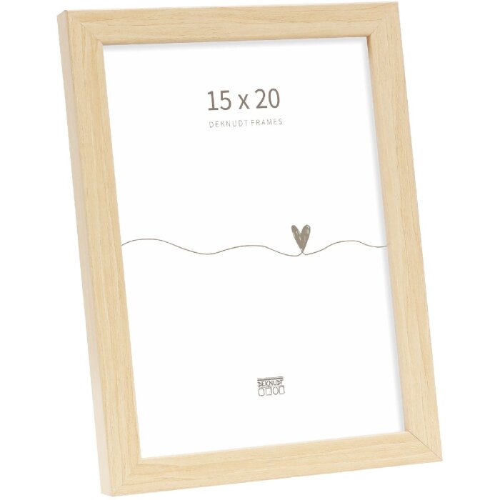 Marco de fotos de madera Deknudt S243D Natur 15x20 cm