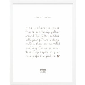 Marco de fotos de madera Deknudt S243K1-10x15 cm blanco