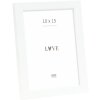 Marco de fotos de madera Deknudt S243K1-10x15 cm blanco