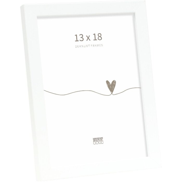Marco de fotos de madera Deknudt S243D Blanco 13x18 cm