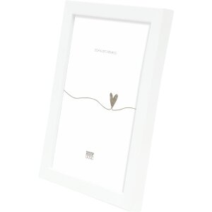 Marco de fotos de madera Deknudt S243K1-15x15 cm blanco