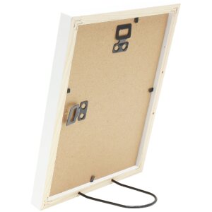 Marco de fotos de madera Deknudt S243K1-15x15 cm blanco