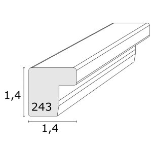 Marco de fotos de madera Deknudt S243K1-15x15 cm blanco