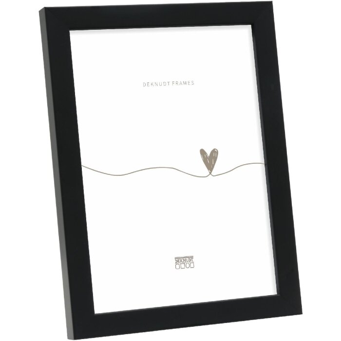Marco de fotos de madera Deknudt S243K2 Negro 10x10 cm