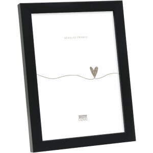 Marco de fotos de madera Deknudt S243K2 Negro 15x15 cm