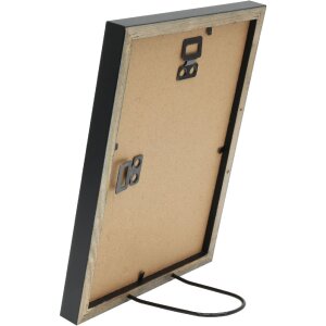 Marco de fotos de madera Deknudt S243K2 Negro 15x15 cm