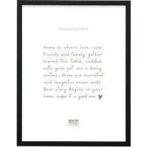 Marco de fotos de madera Deknudt S243K2 Negro 20x30 cm