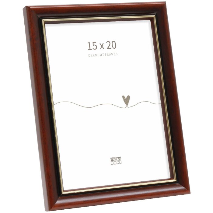 Marco de fotos clásico Deknudt S407H2 15x20 cm Marrón