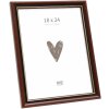 Marco de fotos clásico de madera Deknudt S407H2 18x24 cm Marrón