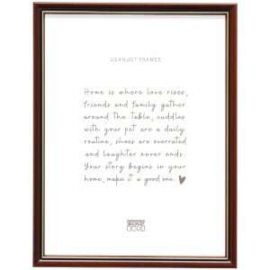 Marco de fotos de madera Deknudt S407H2 20x30 cm Marrón