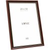 Marco de fotos de madera Deknudt S407H2 20x30 cm Marrón