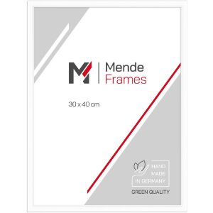 Marco de fotos de madera MendeFrames H011 Blanco 5x7 cm...