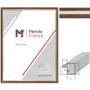 MendeFrames H007 Marco de Fotos Nogal con Borde Dorado – Varias Medidas