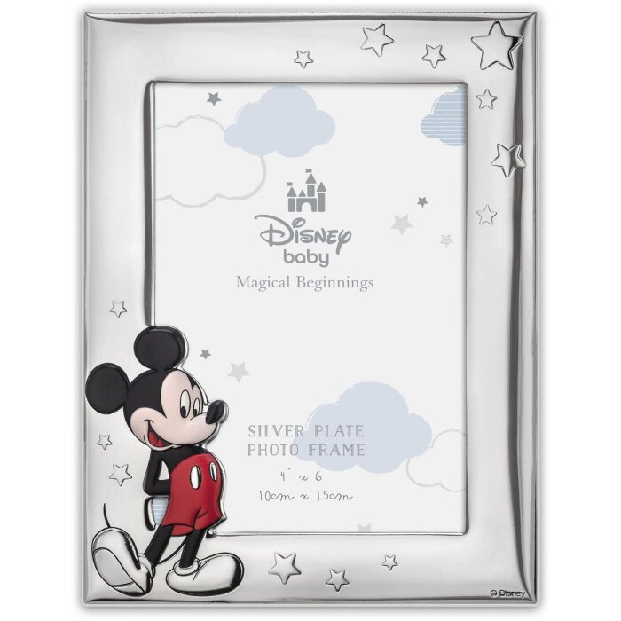 Marco de fotos ZEP Baby Mickey 1 10x15 cm Plata Brillante DI2204