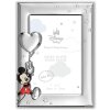 Marco de fotos para bebé Mickey 2 10x15 cm plata brillante