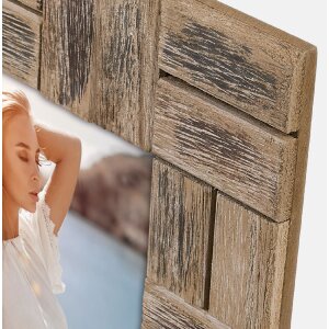 Marco de fotos de madera ZEP RE6768 STOCCARDA 15x20 cm Marrón Vintage