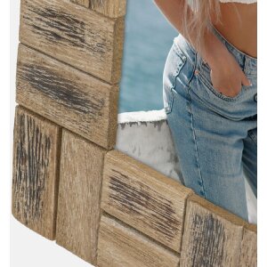 Marco de fotos de madera ZEP RE6768 STOCCARDA 15x20 cm Marrón Vintage