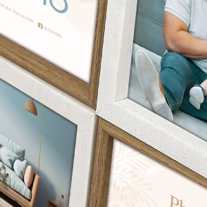 Marco de fotos ZEP SH446 PS 4x10x15 cm Como 4Q Blanco...