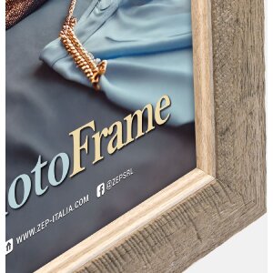 Marco de fotos OLBIA PS 10x15 cm Gris con efecto madera