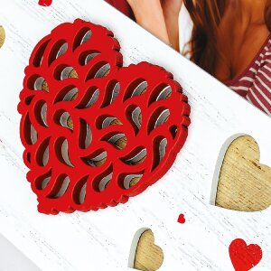 Marco de fotos Paula 10x15 cm Corazones WH2646