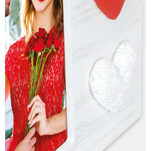 Marco de fotos de madera ZEP Adele 10x15 cm Corazones WH3646