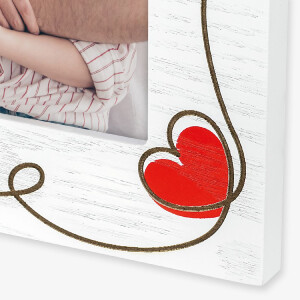 Marco de fotos de madera Zoe 10x15 cm Corazones WH4846
