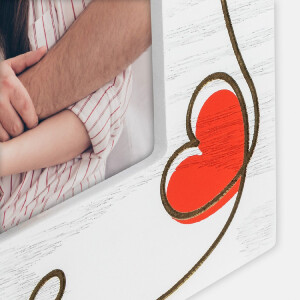 Marco de fotos de madera Zoe 10x15 cm Corazones WH4846