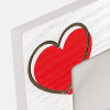 Marco de fotos de madera Zoe 10x15 cm Corazones WH4846