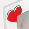 Marco de fotos de madera ZEP Zoe Blanco 10x15 cm Corazones Horizontal WH4964