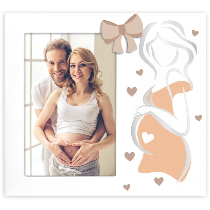 Marco de fotos de madera ZEP Veronica 10x15 cm Embarazo