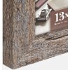 Marco de fotos de madera RENTON 13x18 cm en tono envejecido gris