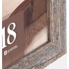Marco de fotos de madera RENTON 13x18 cm en tono envejecido gris