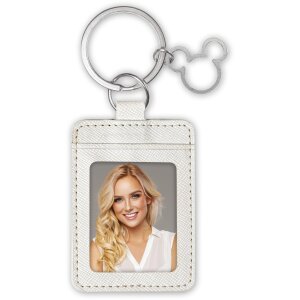 Llavero ZEP AE8M blanco 3,5x4,5 cm – para una foto