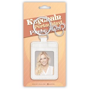 Llavero ZEP AE8M blanco 3,5x4,5 cm – para una foto