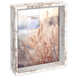 Set de 4 marcos de fotos Ravenna Blanco Antiguo 10x15 hasta 20x25 cm XD428