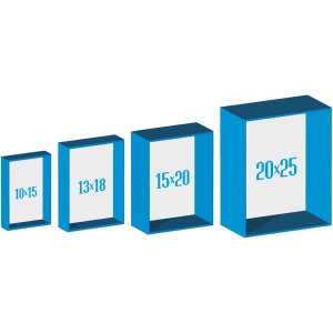 Set de 4 marcos de fotos Ravenna Blanco Antiguo 10x15 hasta 20x25 cm XD428