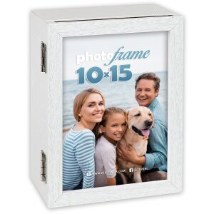 Caja de fotos de madera ZEP Geremy 10x15 cm