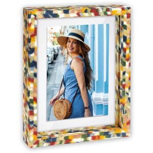 Marco de fotos de madera ZEP RECIFE 10x15 cm Multicolor