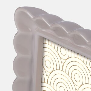 Marco de fotos HERVE G de resina 10x15 cm Taupe