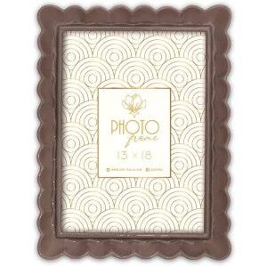 Marco de fotos HERVE B de ZEP en resina marrón...