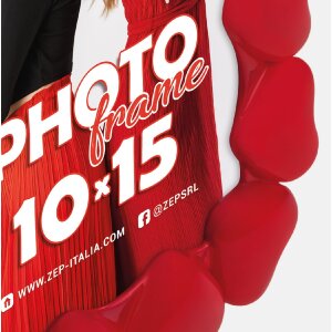 Marco de fotos Margherita Rojo 10x15 cm ACR46