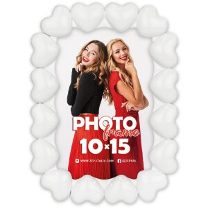 Marco de fotos Margherita blanco 10x15 cm ACW46