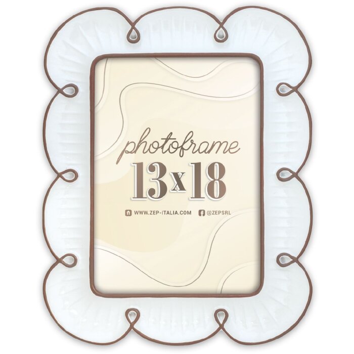 Marco de fotos ZEP Nuvola 10x15 cm cristal transparente con soporte AC946W