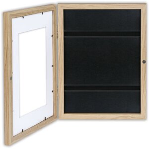 Marco de fotos de madera London Natur MRN82 para documentos DIN A4 24,5x33x4 cm