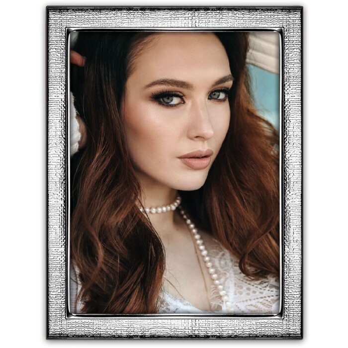 Marco de fotos de metal ZEP Eboli 10x15 cm plateado brillante B75846