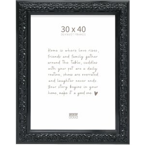 Marco de fotos de madera Deknudt S996K2 30x40 cm Negro