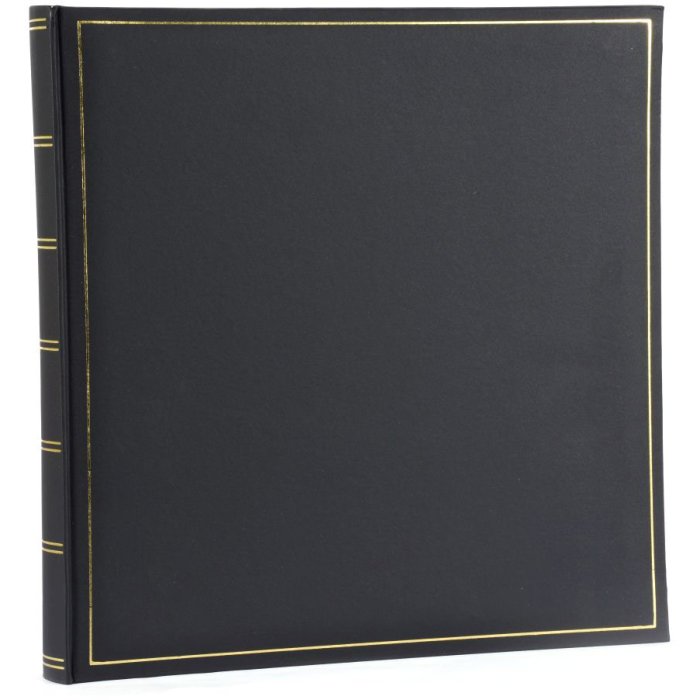Henzo Álbum de fotos CHAMPAGNE negro 35x35 cm 70 páginas blancas